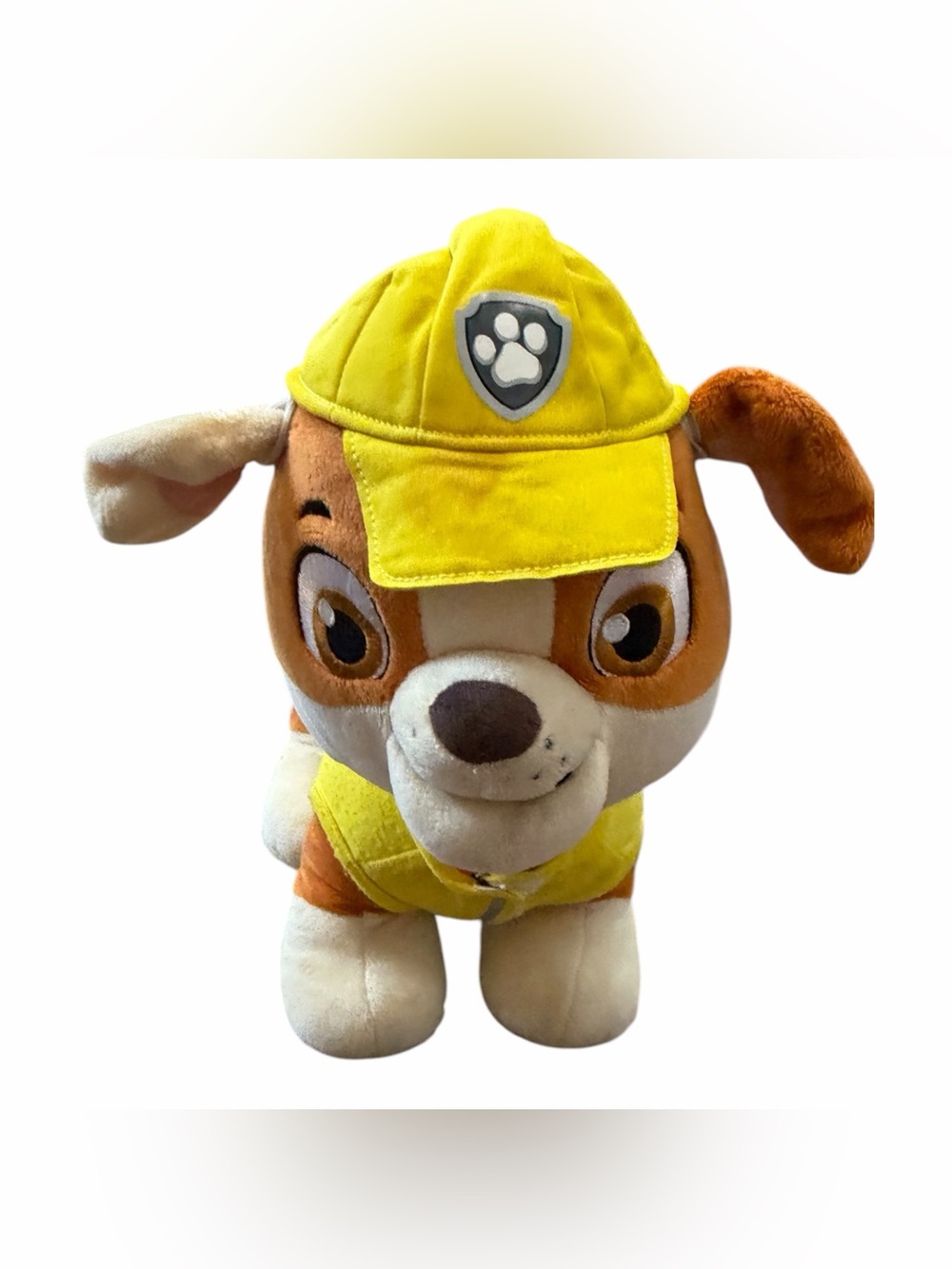 Build-A-Bear Paw Patrol Rubble Plush Soft Toy With Jacket And Hat Nickelodeon